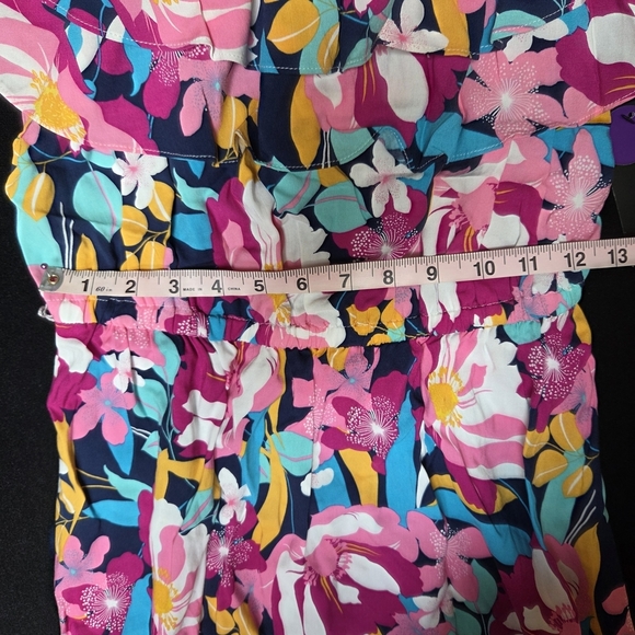 a.n.a Floral Tropical Print Dress Size Small Nwt Off Shoulder Flirty Fun Dress - Picture 6 of 9